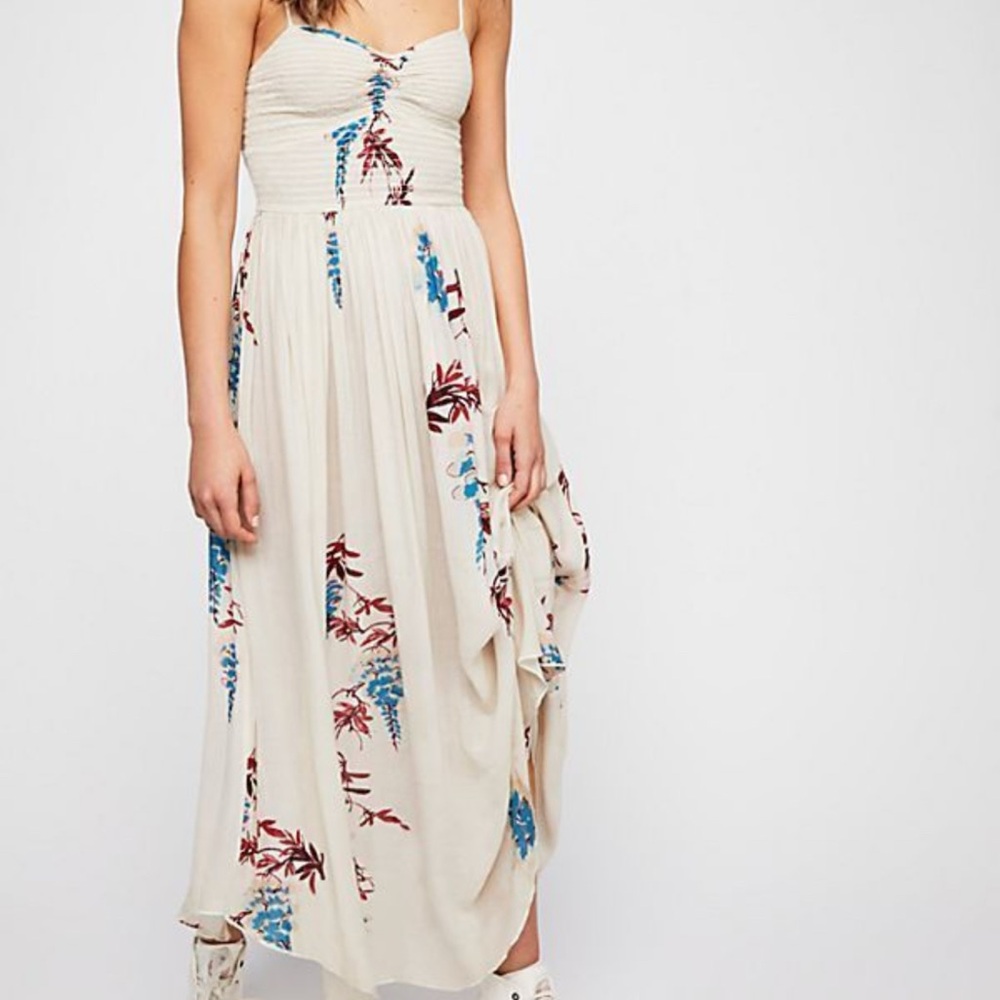 Floral Maxi Dress in Cream